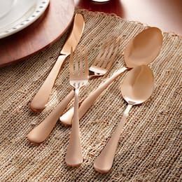 Precisions crafted metal <b>cutlery</b> <b>set</b> for fine dining enthusiasts chefs and those who appreciate elegant serveware mirrored steel - Product Image 2