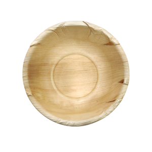 Bol rond de 6 pouces le plus vendu avec bol de service en feuille de palmier Areca de 5 cm de profondeur à fond plat pour la maison et la restauration de restaurant - Product Image 1