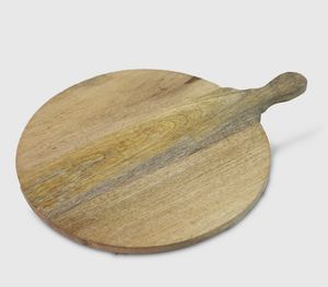 Tabla de cortar de madera de mango cortada a mano Tabla de cortar decorativa hecha a mano - Product Image 2