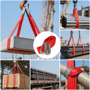 Eslinga Plana de Poliéster Reforzada de 5 Toneladas para Trabajo Pesado con Ojales, Tamaño y Longitud Personalizables, de Fábrica con Experiencia - Product Image 2