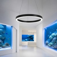 Éclairage LED annulaire pour aquarium 800 mm, suspension sans joint pour affichage océanique et zone tunnel