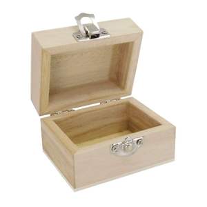 Caja de Madera Natural de Calidad Estándar, Caja de Joyería para Anillos, Forma Rectangular, Venta al por Mayor de Fábrica, Caja de Madera Maciza de Estilo Clásico - Product Image 3