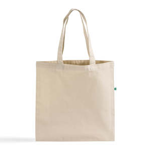 Eco-Friendly Classic Recycled Canvas Tote <b>Bags</b> <b>Medium</b> Size RC200 Model with Letter Screen Pattern for Daily Use Food Advertising - Product Image 1