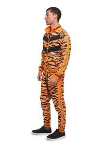 Chándal de algodón con estampado reflectante de tigre transpirable para hombre, conjunto de chándal informal reflectante para correr y chaqueta - Product Image 2