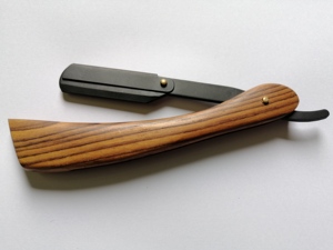 Herramienta de peluquero profesional de una sola hoja 2025, maquinilla de afeitar recta de madera multisombra con mango de madera para uso Personal Ustra - Product Image 5