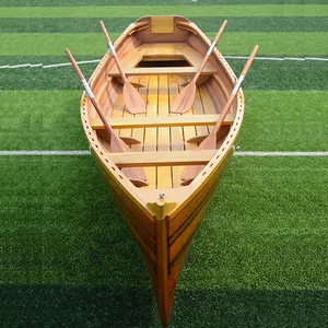 אמיתי וייטהול סירת 17 'עם ההנעה עבור אגם בעבודת יד עץ סירת קיאק/קאנו למכירה