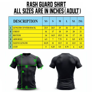 ชุดป้องกันผื่นคันแบบแขนครึ่งแขนสำหรับผู้ชายชุดป้องกันผื่นสำหรับเล่นกีฬาฟิตเนสพิมพ์ลายแบบระเหิดสำหรับเล่นยิม - Product Image 5