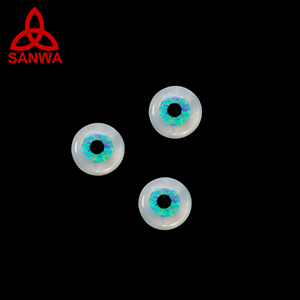 Giapponese Kyocera Lab Grown Opal Tear Drop Evil Eyes Bead Opal Charm su misura per accessori di gioielli in legno fatti a mano fai da te - Product Image 5