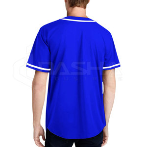 Vente en gros d'uniformes de baseball personnalisés pour adultes 2024 Maillot de baseball respirant pour hommes de haute qualité Maillot hip hop à demi-manches et à boutons complets - Product Image 6