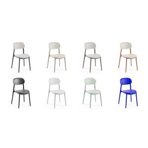 Chaise de salle à manger empilable contemporaine en plastique Tilia pour la maison, le bar et la cave à vin - Product Image 3