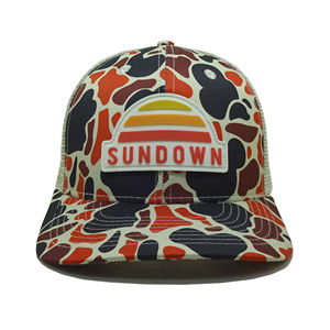 Vente en gros Casquette de camionneur imprimée camouflage avec logo personnalisé en PVC Chapeaux de papa de sport Casquettes promotionnelles Vietnam - Product Image 1