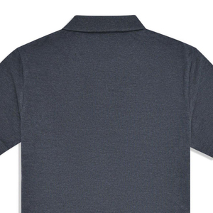 เสื้อโปโลสำหรับผู้ชายสไตล์ลำลองลายถ่านสีทึบเป็นมิตรต่อสิ่งแวดล้อมทำจากผ้าฝ้าย100% - Product Image 5