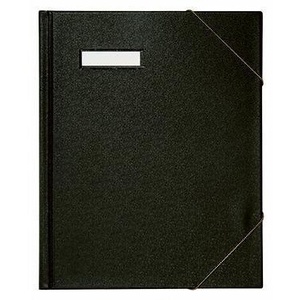 ELBA DIN <b>A4</b> 1200g/m Black PVC-Coated Cardboard File <b>Folder</b> with Colors Circulating Design - Product Image 1