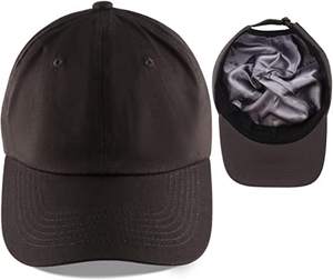 Gorra de béisbol forrada de satén Combates Sombrero de papá ajustable - Product Image 1
