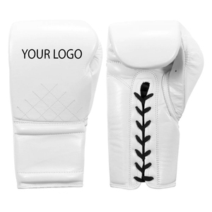 Guantes de boxeo profesionales para niños Logotipo personalizado Impreso Hecho Cuero Color liso Disponible 12oz Tamaño Entrenamiento Ajustable para - Product Image 2