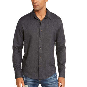 Camicia American Rag da Uomo in Twill Spazzolato, Vestibilità Regolare, 100% Cotone, Casual, Nera, Taglia L, Manica Lunga - Product Image 2