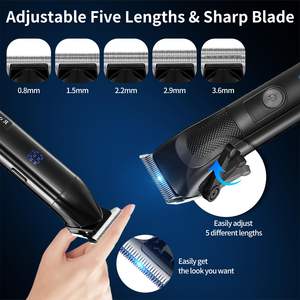 Tondeuse de Précision Professionnelle Rechargeable pour Hommes, Tondeuse Électrique Nez et Barbe à Coupe Rapprochée avec Alimentation USB - Product Image 6