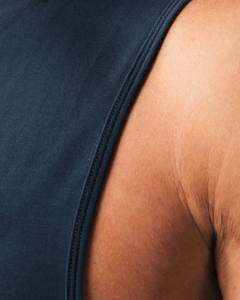 <b>Men's</b> High Quality Gym <b>Vest</b> Top Custom Logo Muscle Fit <b>Ribbed</b> <b>Vests</b> Breathable Tank Top - Product Image 5