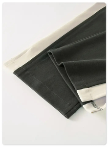 Haute qualité hommes personnalisé décontracté évasé survêtement pantalon Patchwork ceinture élastique hommes empilés Flare pantalons de survêtement hommes - Product Image 6