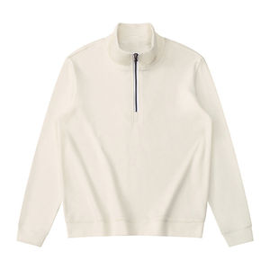 Suéter de manga larga de moda de ajuste regular con cuello redondo y logotipo frontal antiencogimiento hecho de algodón 100% para gran oferta - Product Image 6