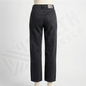 Pantalones Vaqueros de Mezclilla Holgados y Cómodos para Mujer, Color Personalizado, Estilo Desgastado, Rotos y Apilados, Pantalones de Moda Premium para Mujer - Product Image 2