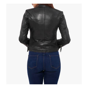 Veste en cuir cloutée légère de qualité supérieure pour femmes Nouveau style Veste en cuir cloutée confortable et respirante pour femmes - Product Image 6