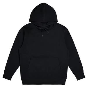 เสื้อมีฮู้ดผ้าฟลีซผ้าฝ้าย100% สำหรับผู้ชายดีไซน์โอเวอร์ไซส์แนวฟังกี้ผ้าถักแบบลำลองคุณภาพสูงสีพื้น - Product Image 2