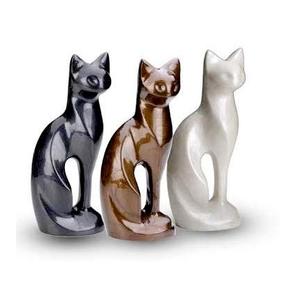 Aluminum <b>Cat</b> Figure Cremation <b>Urns</b> for Pet Ashes <b>Cat</b> Sculpture <b>Urn</b> for Ashes Enamel Coat Cremation Ash Storage Figurine Pet <b>Urns</b> - Product Image 1