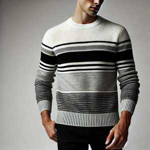 <b>Vintage</b> Classic V-Neck Solid <b>Cardigan</b> Men Custom Options Flat Knitted 100% Wool Anti-Pilling Fleece Thickness Zipper Winter - Product Image 3