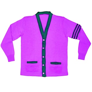 Pulls cardigan en tricot pour sororité universitaire grecque 2025, col en V, matière laine/acrylique, design patchwork, séchage rapide, respirant - Product Image 5