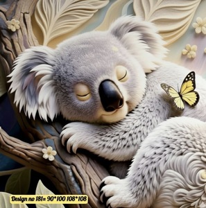 Lot de 2 housses de coussin imprimées en microfibre Koala Serenity - Product Image 3