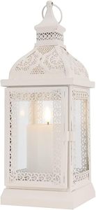 Bougeoir de bureau en métal peint à la main lanterne élégante pour décoration de salon de noël bougie votive - Product Image 4