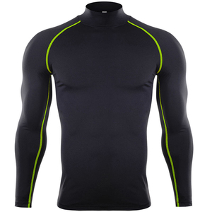 2025 hombres compresión gimnasio Rash Guard manga larga ecológico antibacteriano Fitness ropa deportiva térmica surf traje transpirable - Product Image 5