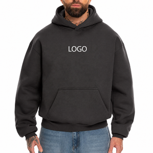 High Quality Personalized 100%Cotton Unisex Oversized Fit Custom Printed Breathable Knitted Fabric Winter Wholesale Hoodies - Product Image 2