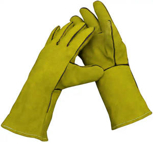 Gants de sécurité en cuir de vachette de qualité supérieure Excellente résistance à la chaleur à l'abrasion Protection supérieure des mains pour l'industrie - Product Image 4