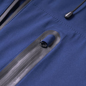 OEM personalizado nuevas chaquetas cortavientos para hombre mejor llegada hermoso color azul logotipo personalizado con capucha hombres chaquetas cortavientos para hombres - Product Image 4