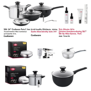 อะไหล่หม้อซิลิทขนาด 24 นิ้ว พร้อมฝาแก้ว อุปกรณ์ครัวคุณภาพพรีเมียม - Product Image 2
