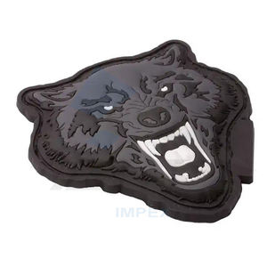 Venta al por mayor personalizado bordado fieltro caucho PVC Iron-On 3D de alta calidad ropa de calle invierno parches morales - Product Image 2