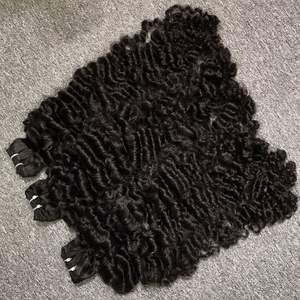 Extensiones de cabello humano Natural 100% de la mejor calidad, Colección SDD de ondas naturales rizadas birmanas de lujo directamente de Vietnam para negro - Product Image 3