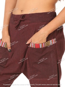 Femmes hiver Yoga barboteuse Aladdin pantalon confortable trémie droite Harem Leggings cordon respirant plat Design classique - Product Image 6