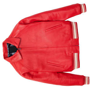 Veste en cuir Avirex de qualité supérieure pour homme Différentes couleurs disponibles Tailles personnalisées Meilleure vente Vestes en cuir brodées pour homme - Product Image 5