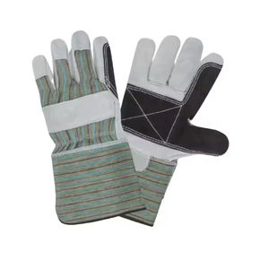 ถุงมือกันกระแทกคุณภาพสูง ขนาด XL สำหรับงานก่อสร้าง ป้องกันการสั่นสะเทือน  หนังวัวแท้แบบแยกชั้น สวมใส่สบาย - Product Image 2