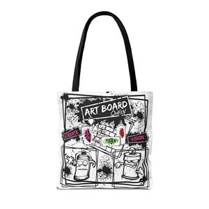 Bolso Tote con Diseño de Graffiti y Pintura en Aerosol, Ecológico, de Lona de Algodón, con Cierre Abierto y Forro de Algodón - Product Image 2