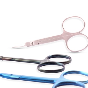 Wholesale Professional Stainless Steel Cuticle Scissors Precise Cut Curved Blade Sharp Tip Multi Purpose Scissors - Product Image 1