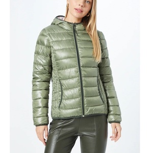 High Quality <strong>Women's</strong> Lightweight <strong>Packable</strong> Quilted <strong>Puffer</strong> Coat with Hood Warm Cotton-Filled Knitted Outerwear Supplied Bangladesh