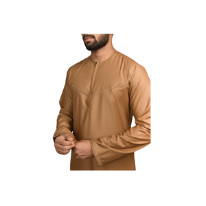 Venta directa de Sudadera con capucha informal Jubba de tela de grado superior, ropa musulmana tradicional personalizada para adultos, estilo étnico Thobes - Product Image 1