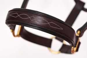 Licou en cuir cousu fantaisie avec plaque intelligente - Product Image 3