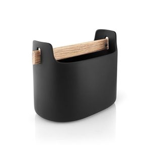 Cesta de lujo de diseño negro mate de Metal decoración del hogar almacenamiento sala de estar cesta nuevo diseño para ropa - Product Image 4