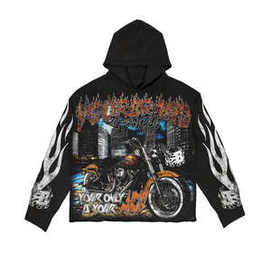 Logotipos personalizados de gran tamaño 100% algodón de secado rápido de talla grande suelto ligero gráfico Vintage técnicas teñidas lisas estilo de letra - Product Image 2