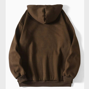 Venta al por mayor 100% algodón orgánico hombres pulóver con capucha logotipo personalizado bordado Vintage peso pesado en blanco para el invierno - Product Image 2